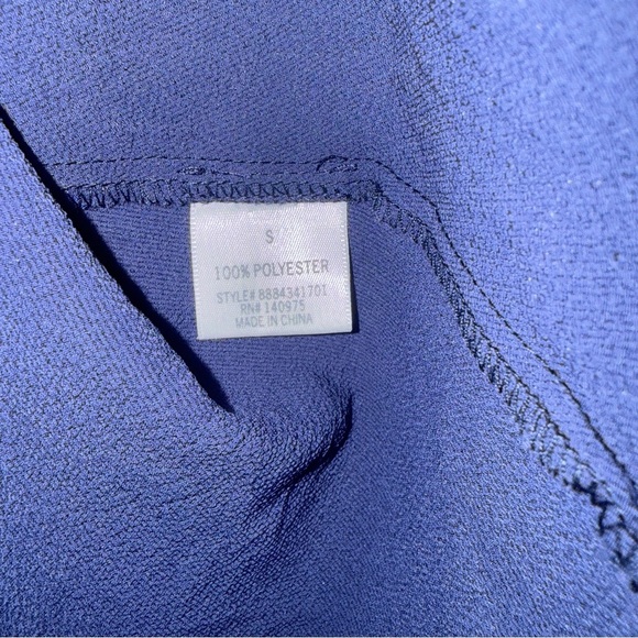 Blue Rain Women's Deep Blue Cold Shoulder Blouse - Picture 8 of 10